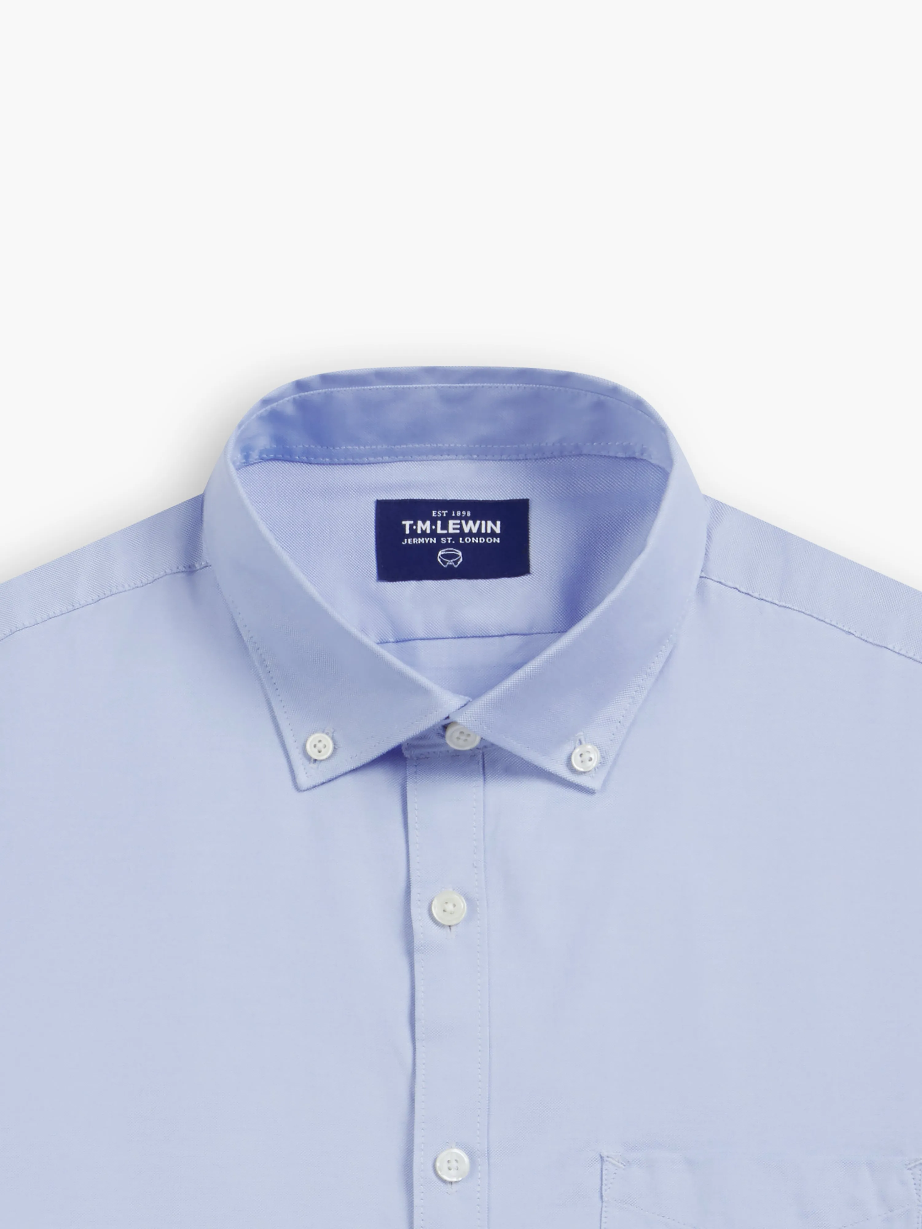 Oxford Slim Fit Blue Shirt sold by T.M.Lewin product image thumbnail 2