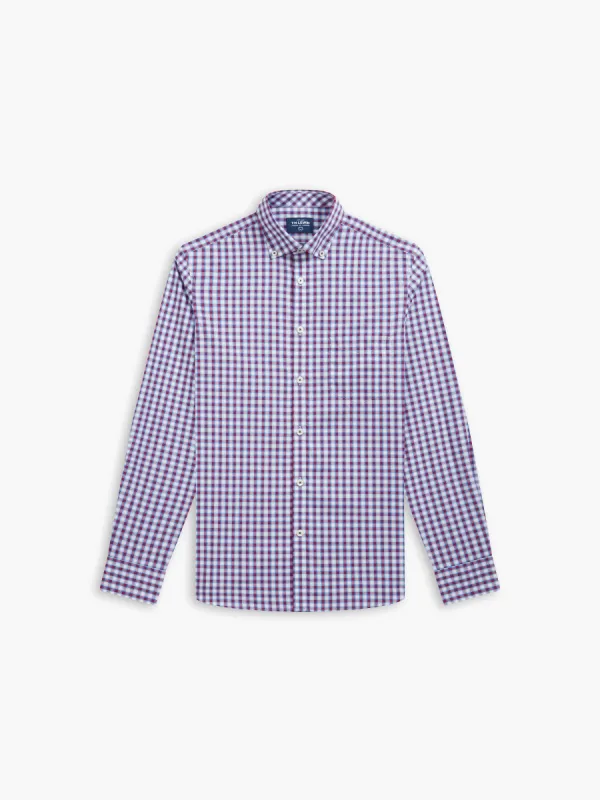 Slim Fit Navy Bold Check Shirt sold by T.M.Lewin
