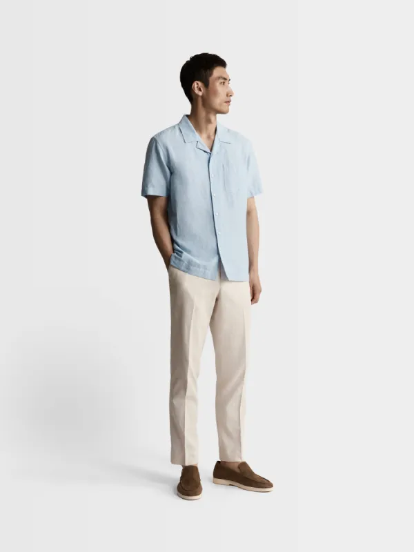 The Short Sleeve Linen Shirt sold by T.M.Lewin