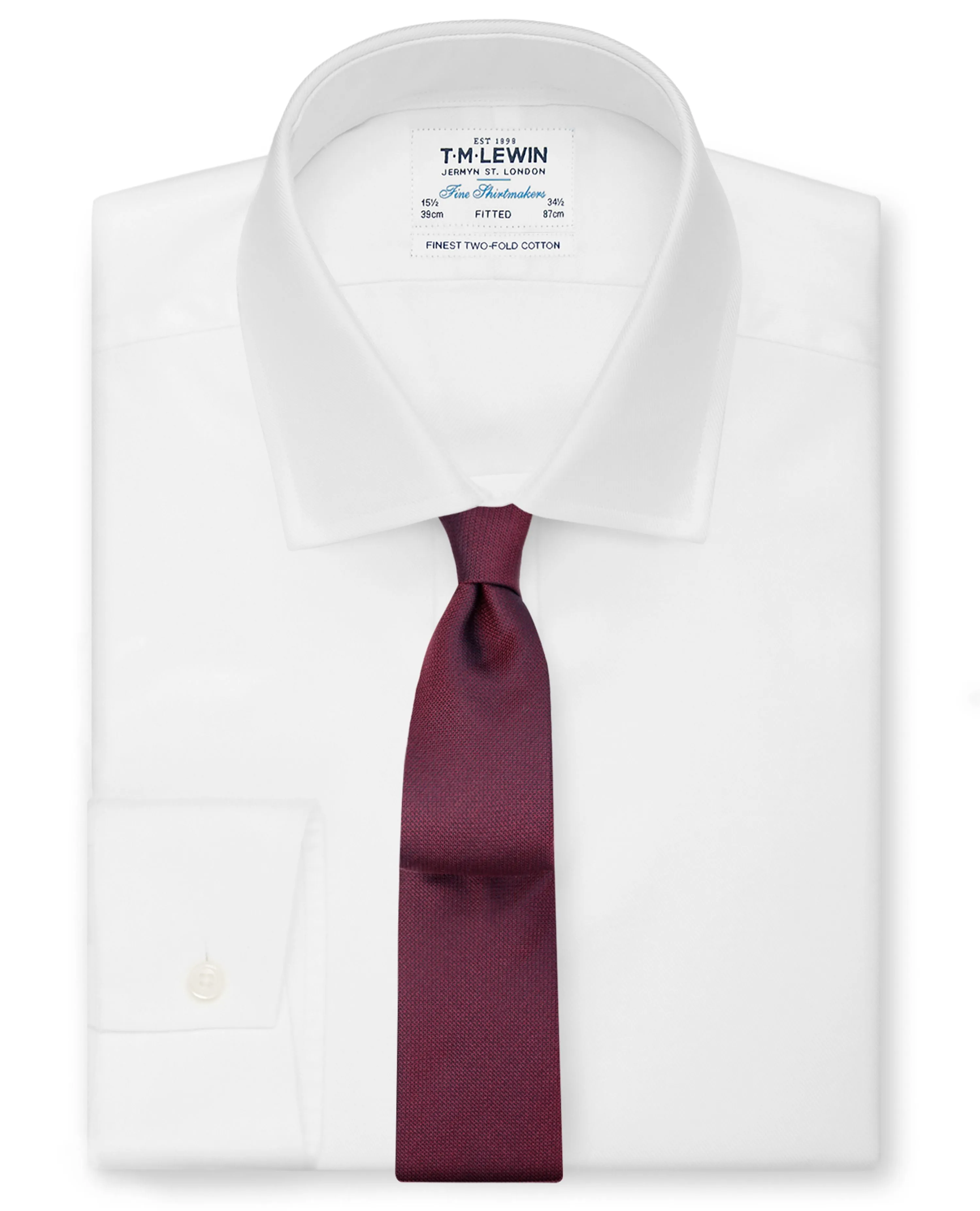 The Bicolour Slim Tie sold by T.M.Lewin product image thumbnail 2