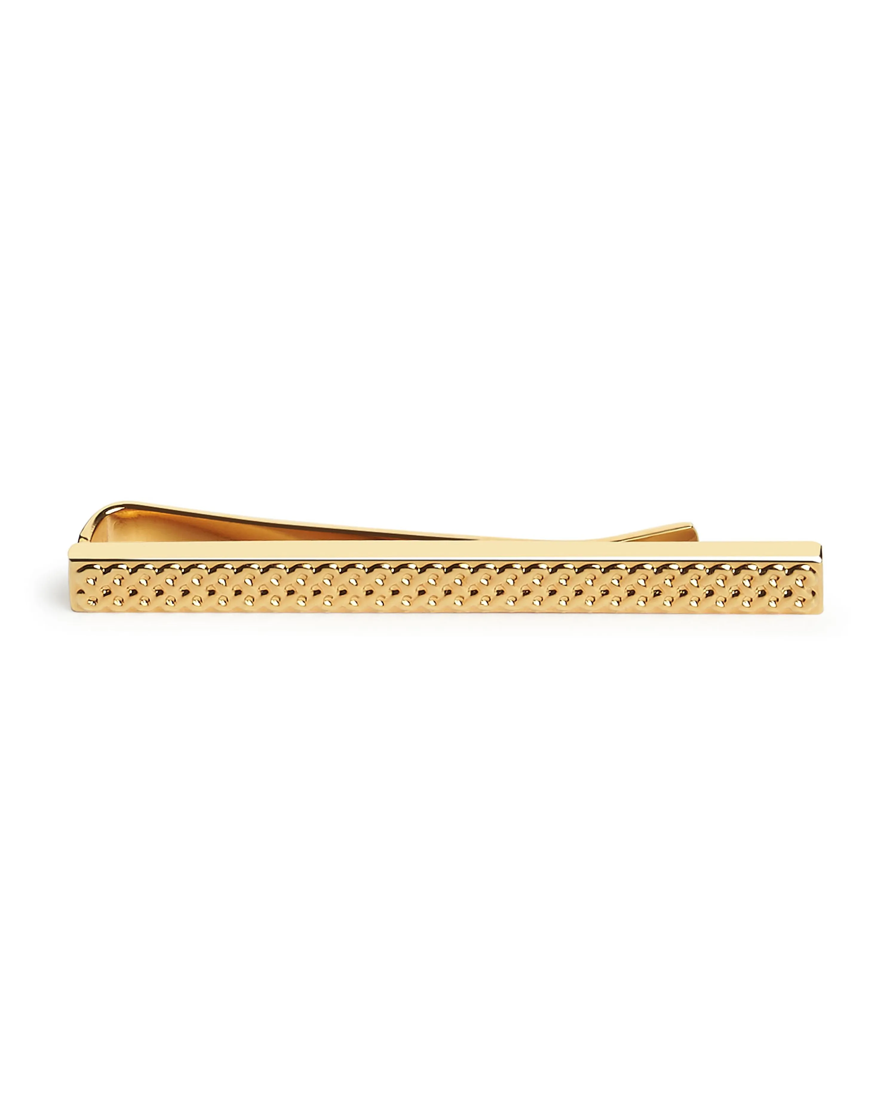 Gold Textured Tie Slide sold by T.M.Lewin