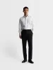 White Poplin Stretch Slim Fit Single Cuff Shirt sold by T.M.Lewin