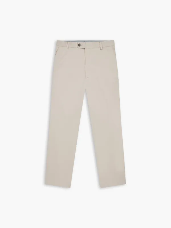 Radcliffe Slim Fit Beige Cotton Stretch Chino sold by T.M.Lewin