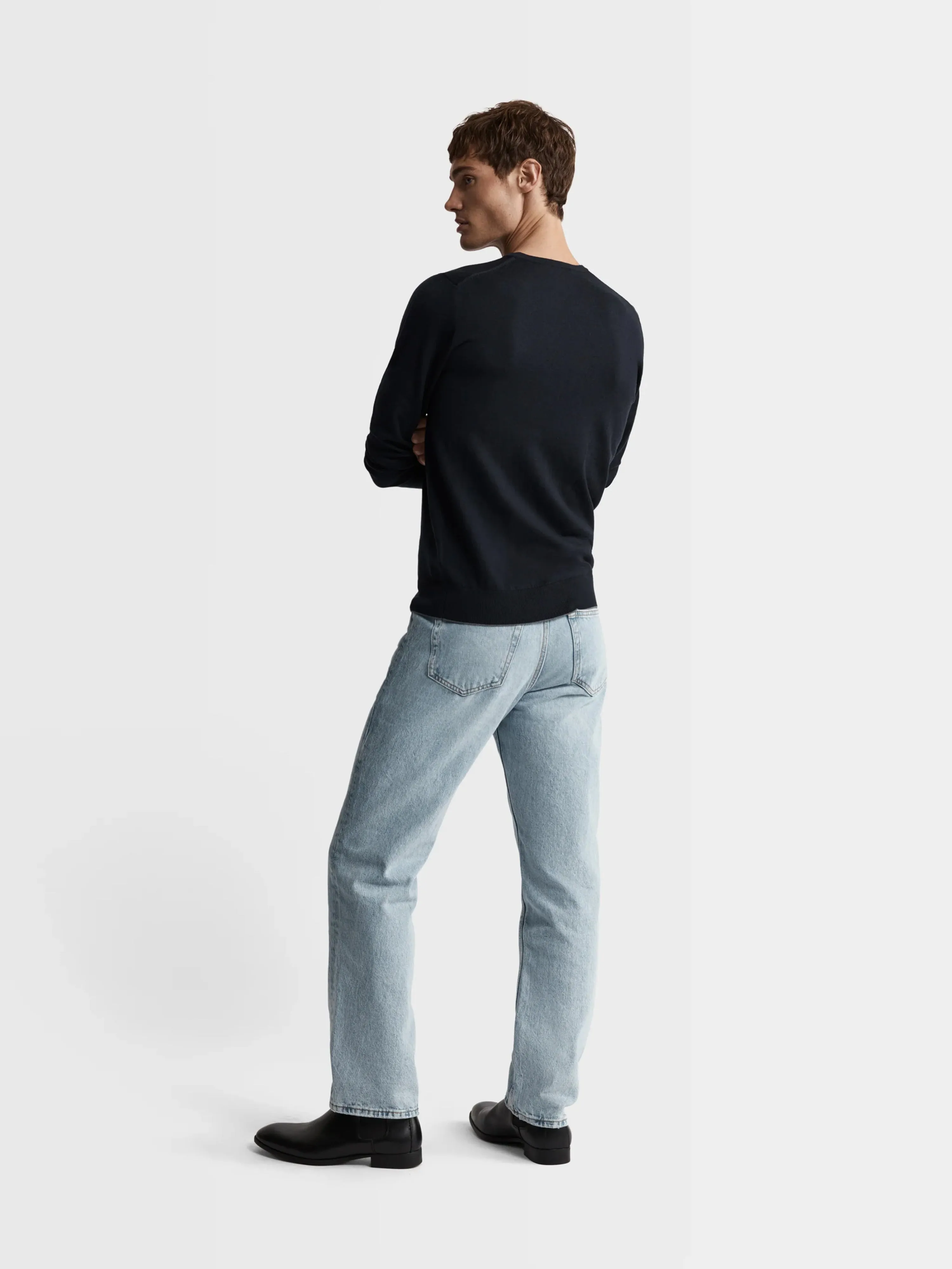 The Merino Wool V-Neck Jumper sold by T.M.Lewin product image thumbnail 3