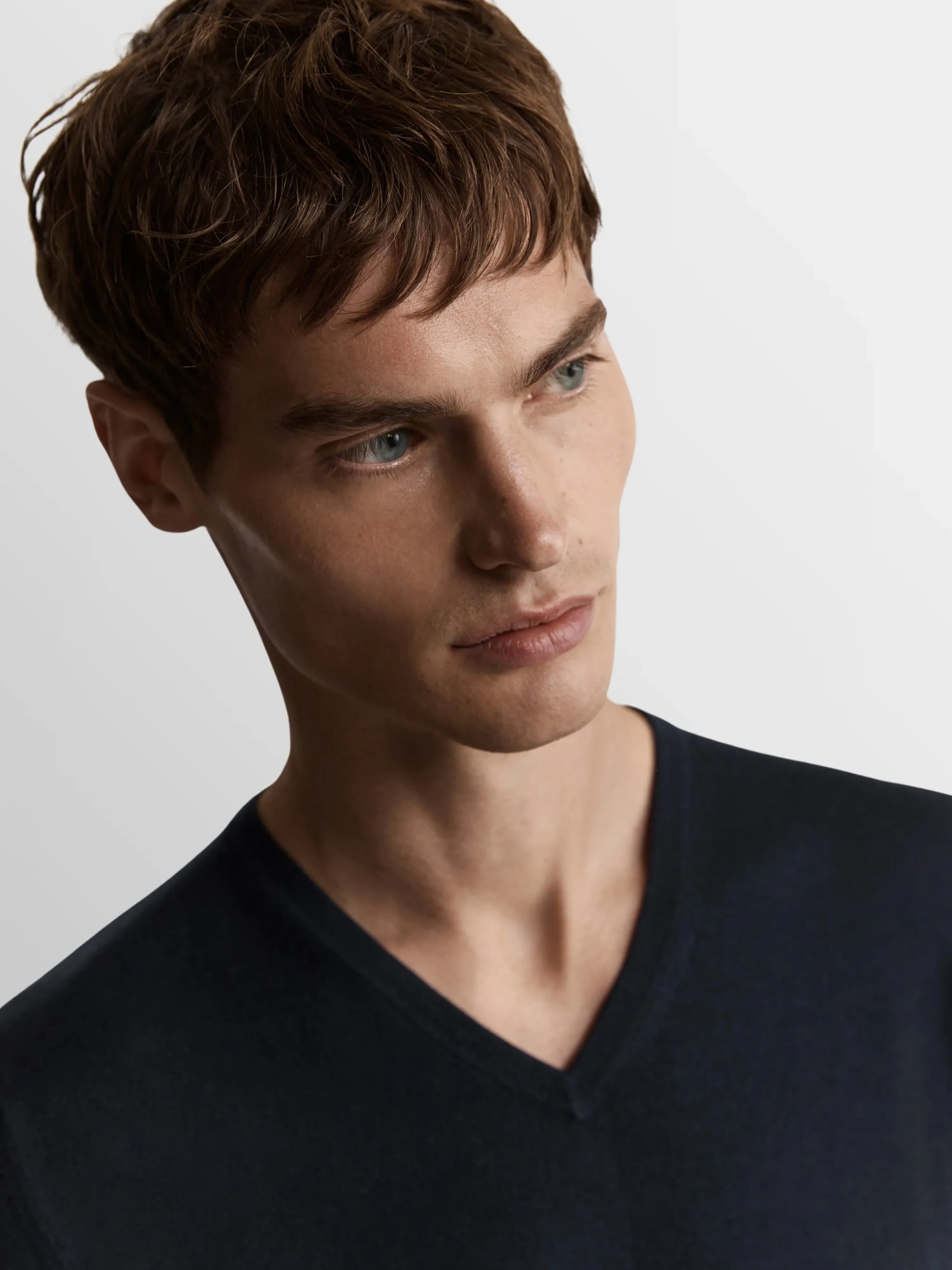 The Merino Wool V-Neck Jumper sold by T.M.Lewin product image thumbnail 2