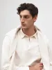 Cotton Rugby Shirt in Off-White sold by T.M.Lewin