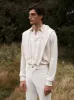 Cotton Rugby Shirt in Off-White sold by T.M.Lewin