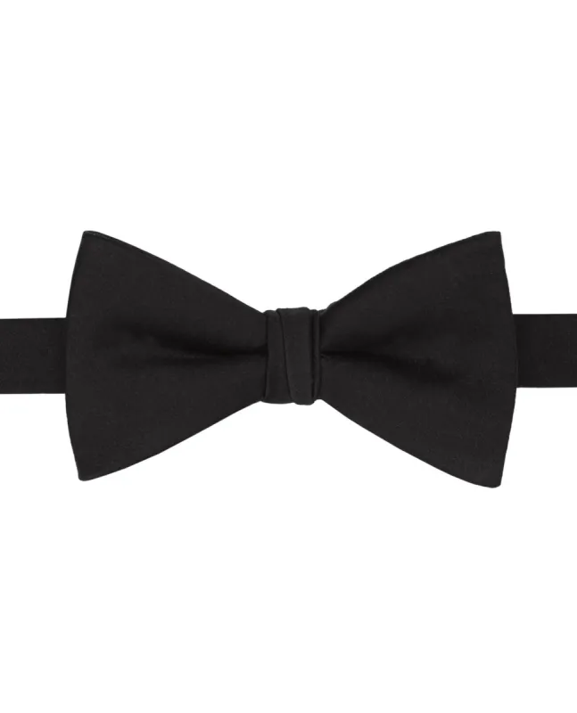 Black Satin Ready-Tied Bow Tie sold by T.M.Lewin