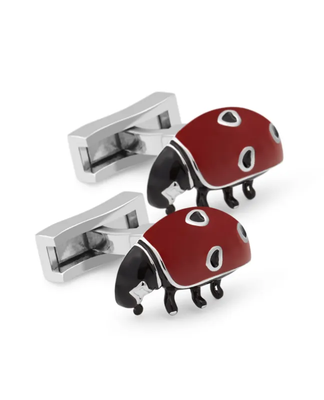 Ladybird Enamel Cufflinks sold by T.M.Lewin