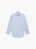 Non-Iron Sky Blue Regular Fit Lightweight Twill Double Cuff Classic Collar Shirt sold by T.M.Lewin