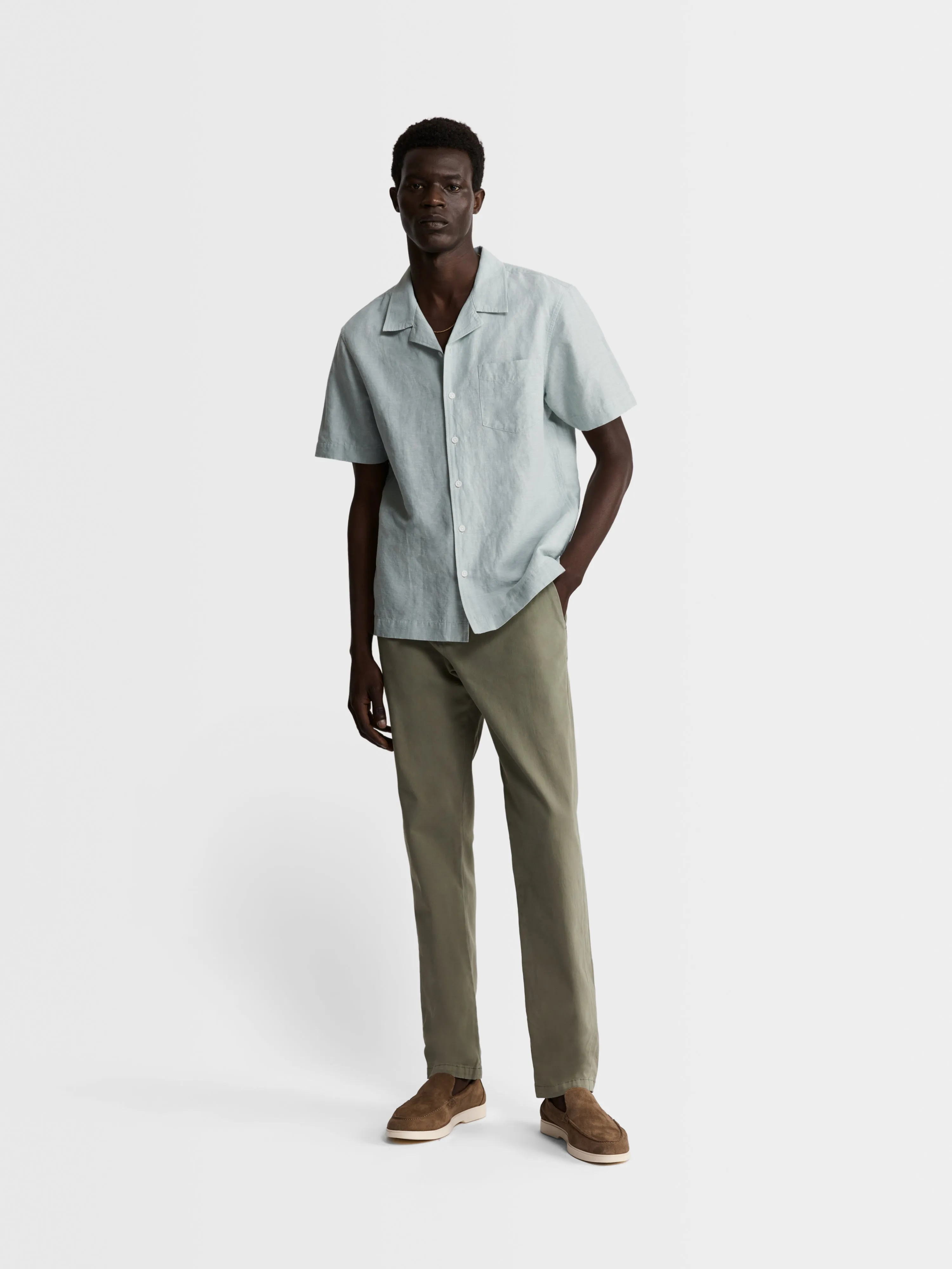 Regular Fit Khaki Chinos sold by T.M.Lewin product image thumbnail 5