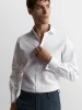 White Bold Twill Slim Fit Double Cuff Cutaway Collar Shirt sold by T.M.Lewin