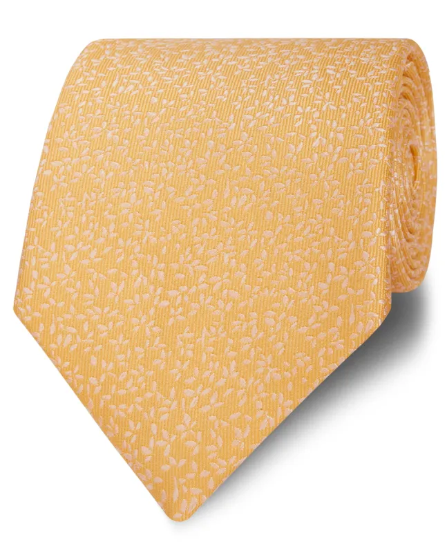 Occasionwear Wide Yellow Ditsy Floral Silk Tie sold by T.M.Lewin