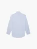 Non-Iron Blue Poplin Slim Fit Single Cuff Cutaway Collar Shirt sold by T.M.Lewin