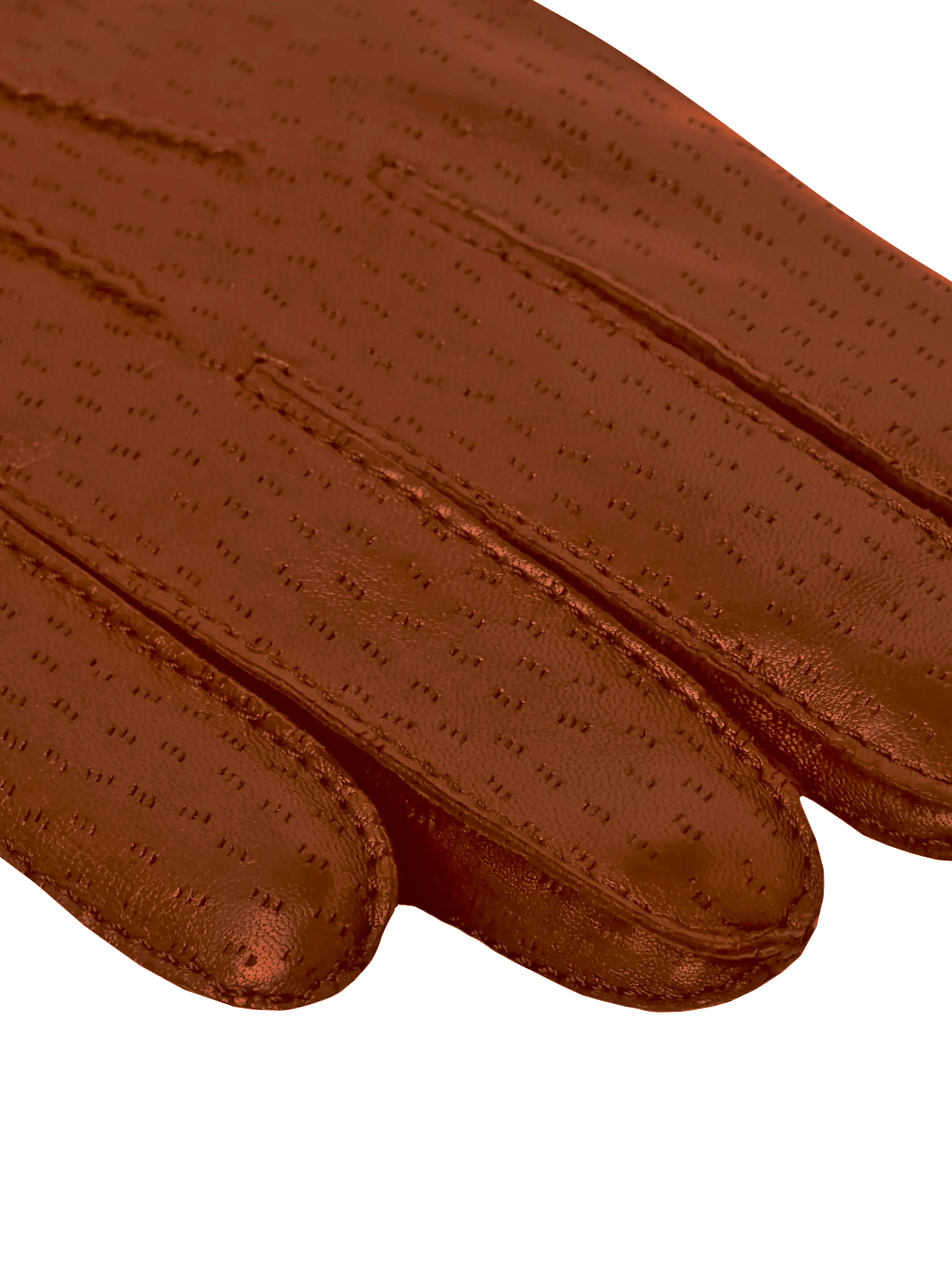 Luxury Textured Leather Tan Cashmere-Lined Gloves sold by T.M.Lewin product image thumbnail 3
