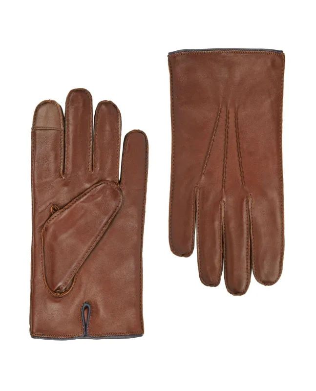 Italian Leather Tan Gloves sold by T.M.Lewin