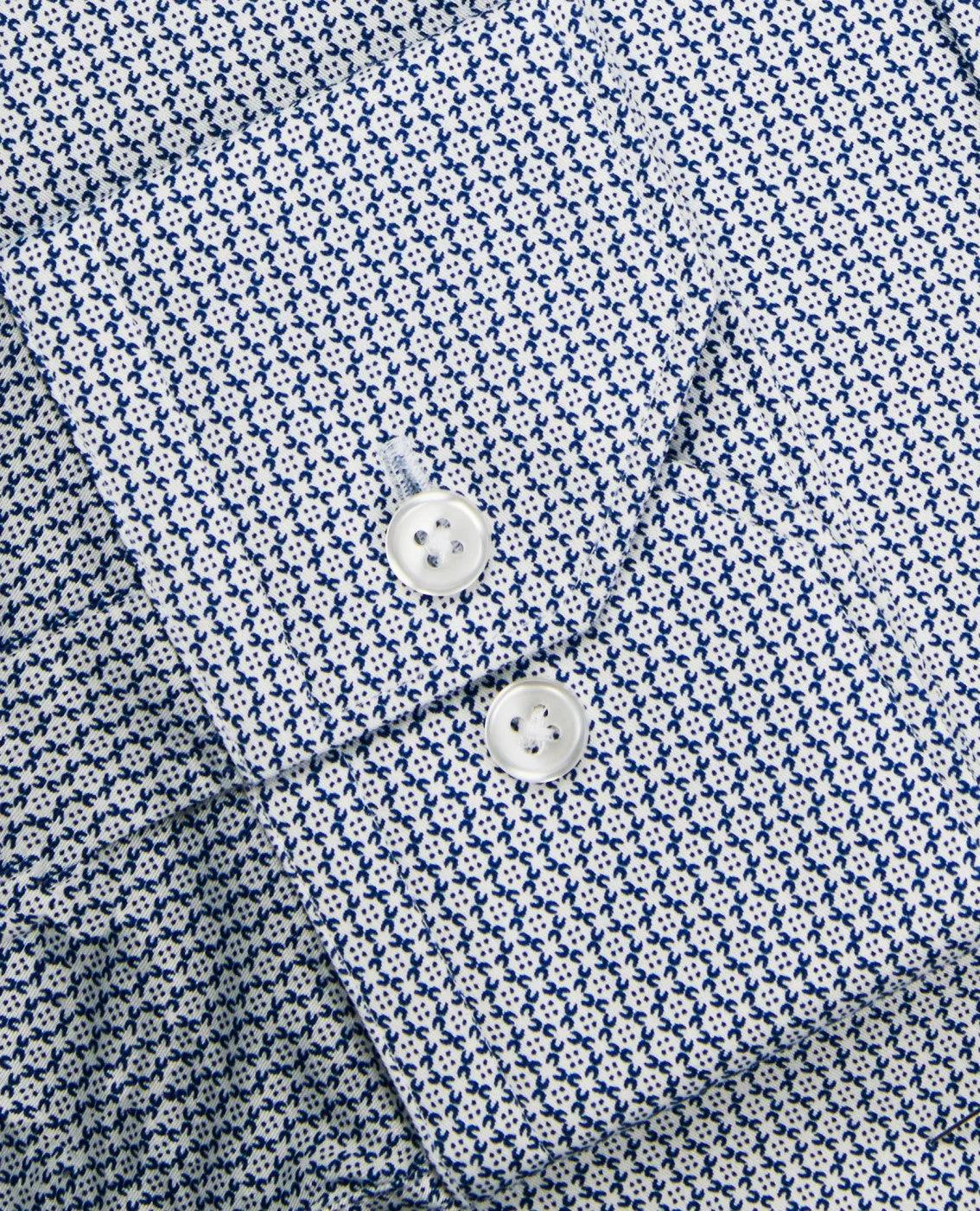 Fitted Navy Geo Single Cuff Shirt sold by T.M.Lewin product image thumbnail 2