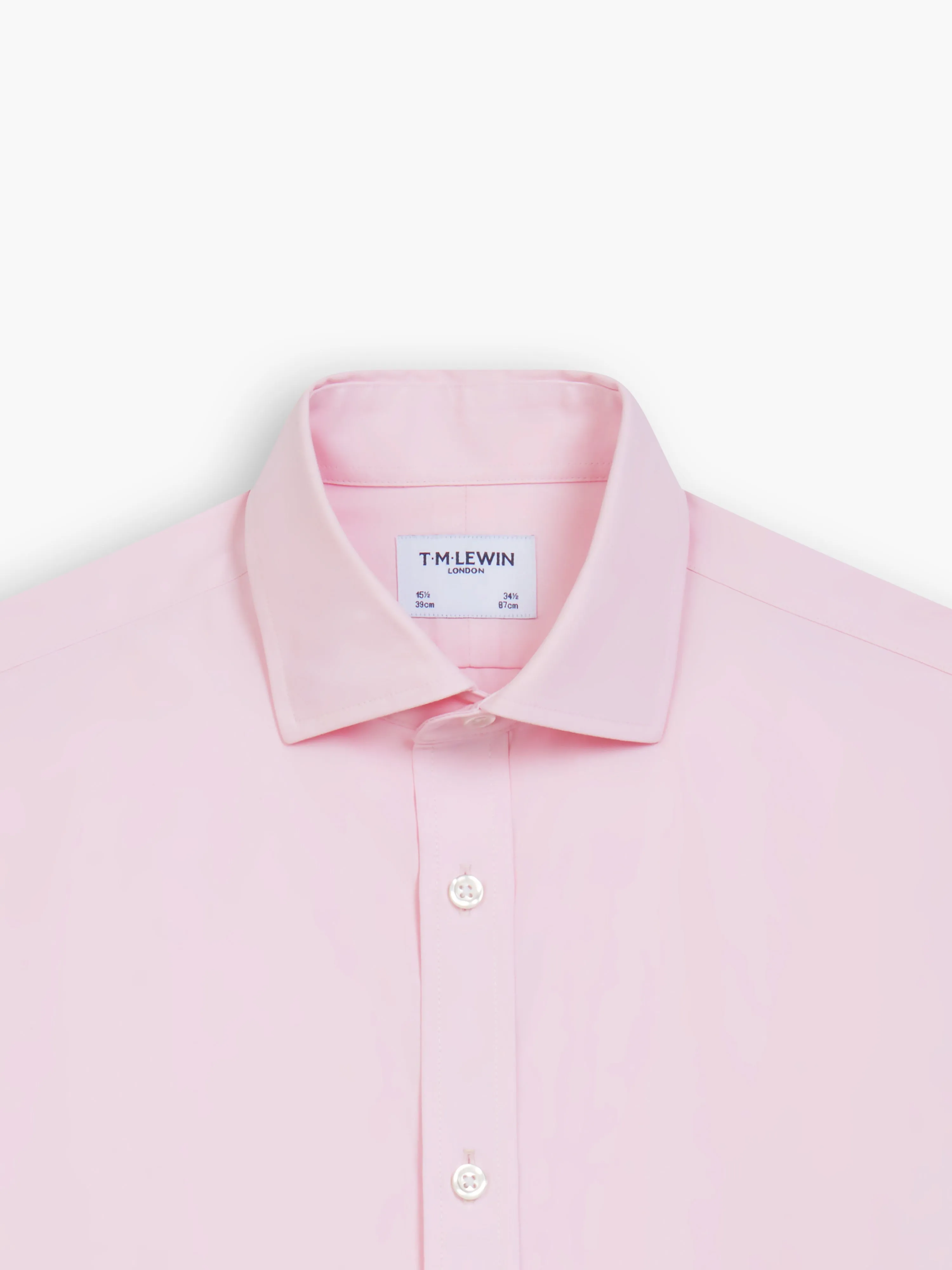 Non-Iron Plain Poplin Shirt sold by T.M.Lewin