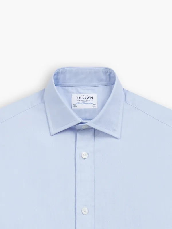 Blue Royal Oxford Slim Fit Double Cuff Classic Collar Shirt sold by T.M.Lewin