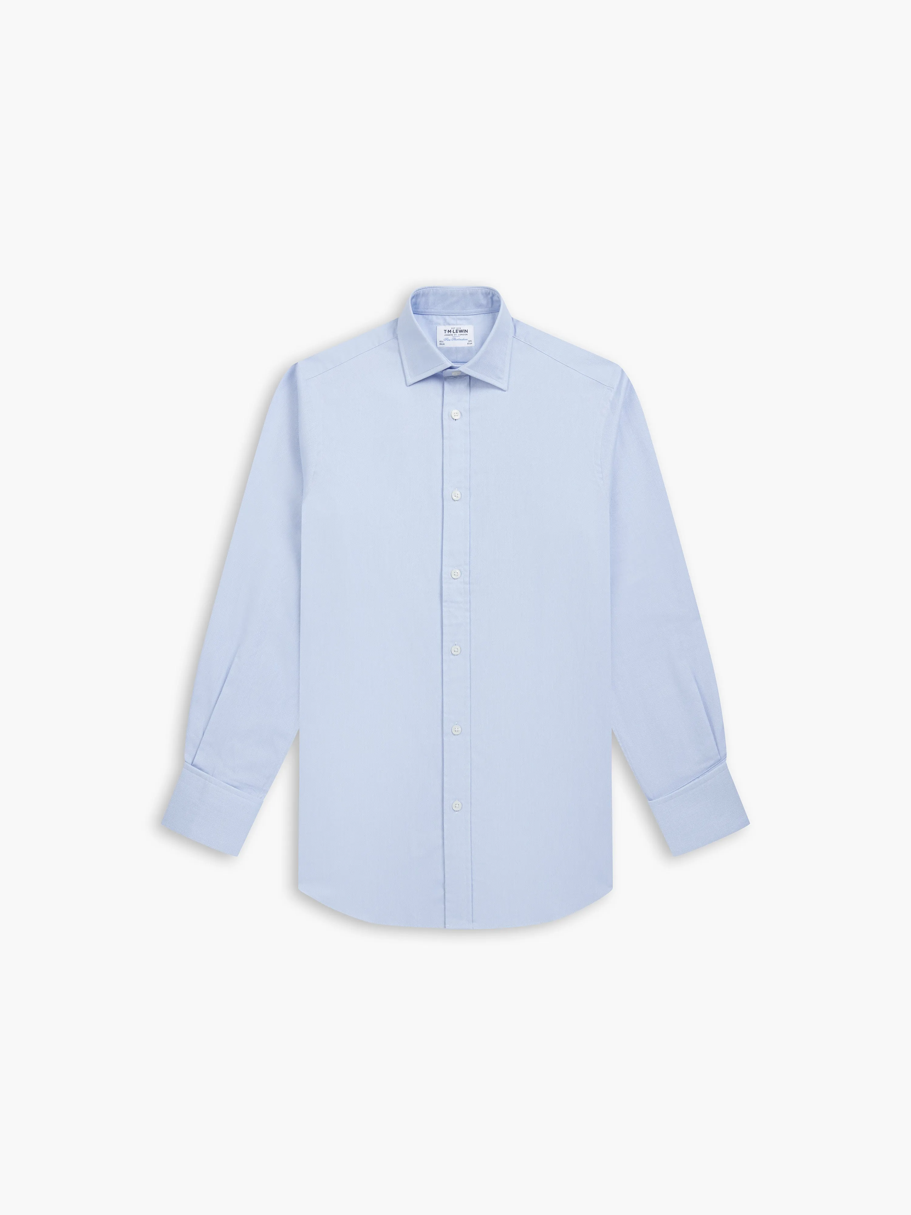 Blue Royal Oxford Slim Fit Double Cuff Classic Collar Shirt sold by T.M.Lewin product image thumbnail 2