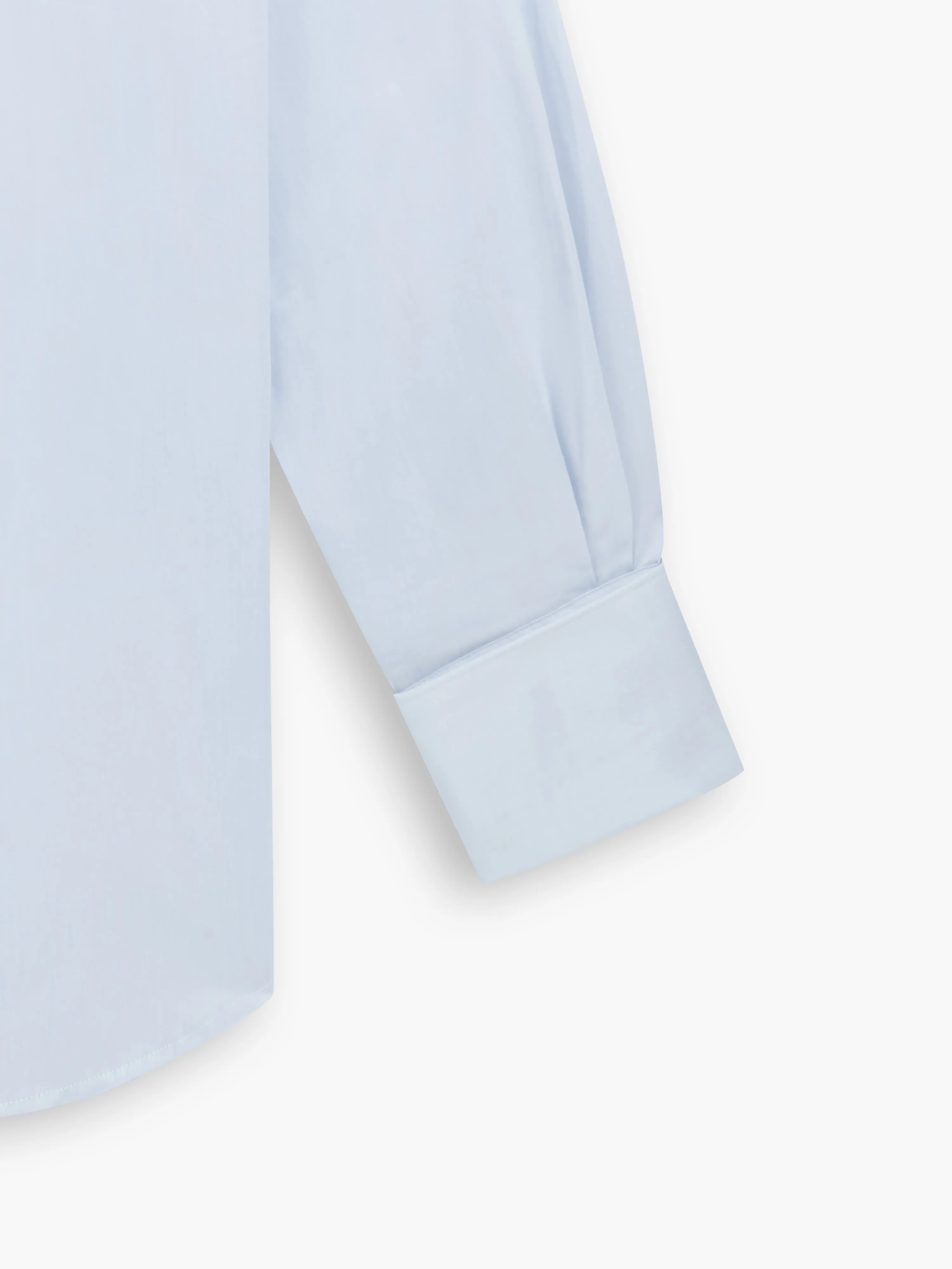 Light Blue Stretch Twill Super Fitted Double Cuff Classic Collar Shirt sold by T.M.Lewin product image thumbnail 4