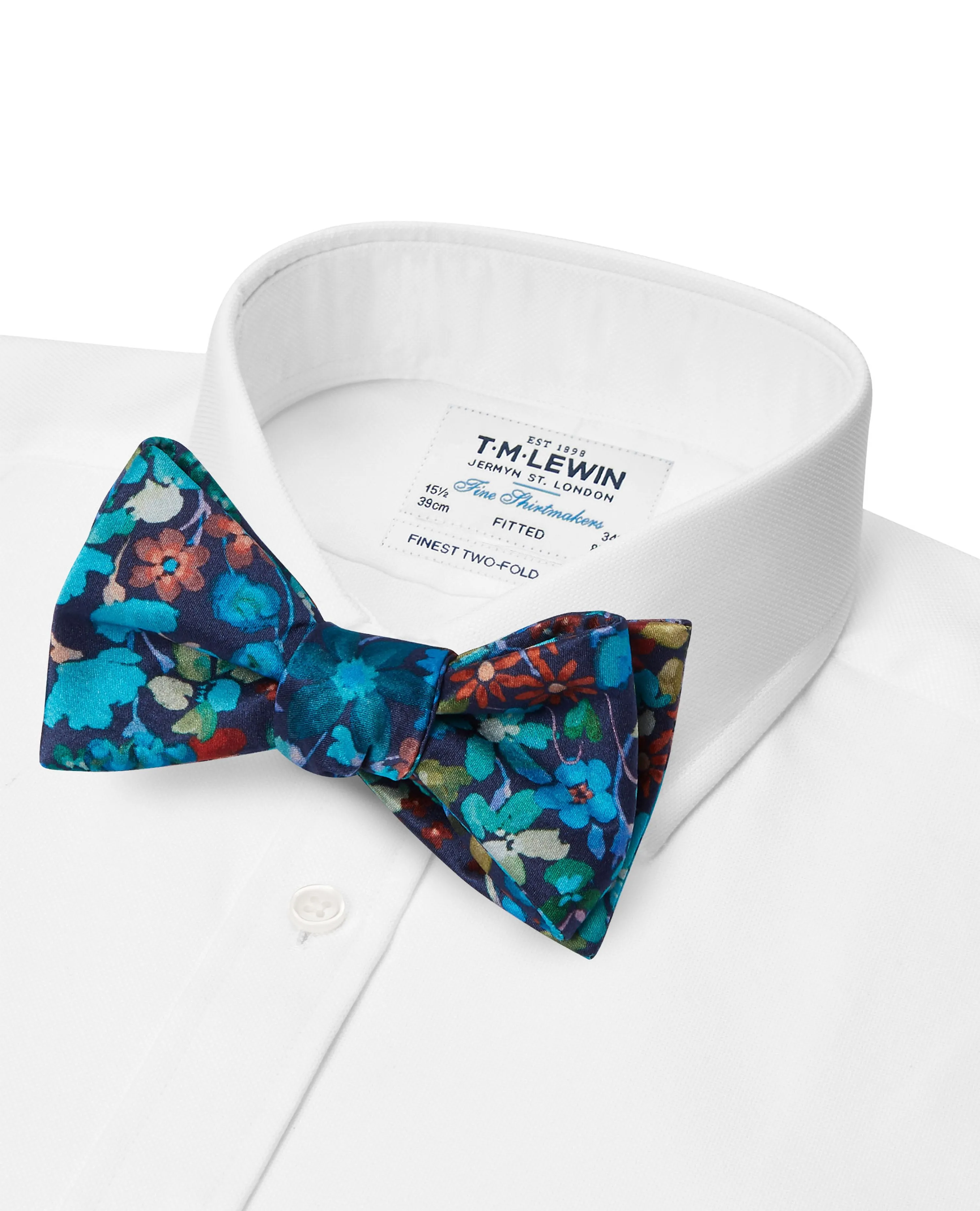 Belgravia Print Self Tie Bow Tie sold by T.M.Lewin