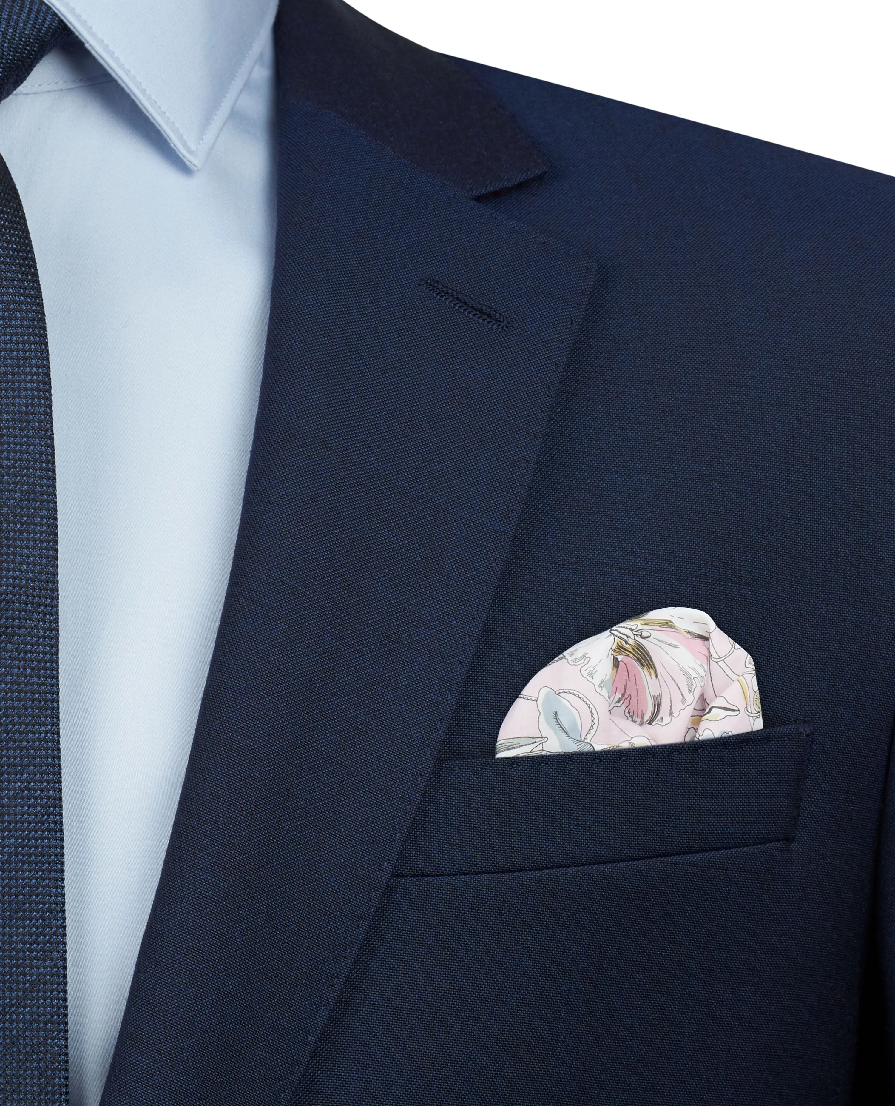 Pink Kew Road Print Pocket Square sold by T.M.Lewin product image thumbnail 3
