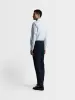 Non-Iron Light Blue Gingham Twill Slim Fit Single Cuff Classic Collar Shirt sold by T.M.Lewin