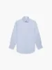 Non-Iron Sky Blue Slim Fit Lightweight Twill Double Cuff Classic Collar Shirt sold by T.M.Lewin
