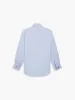Non-Iron Sky Blue Slim Fit Lightweight Twill Double Cuff Classic Collar Shirt sold by T.M.Lewin
