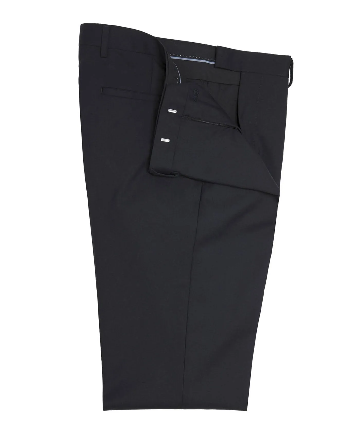 Regular Fit Black Dinner Trousers sold by T.M.Lewin