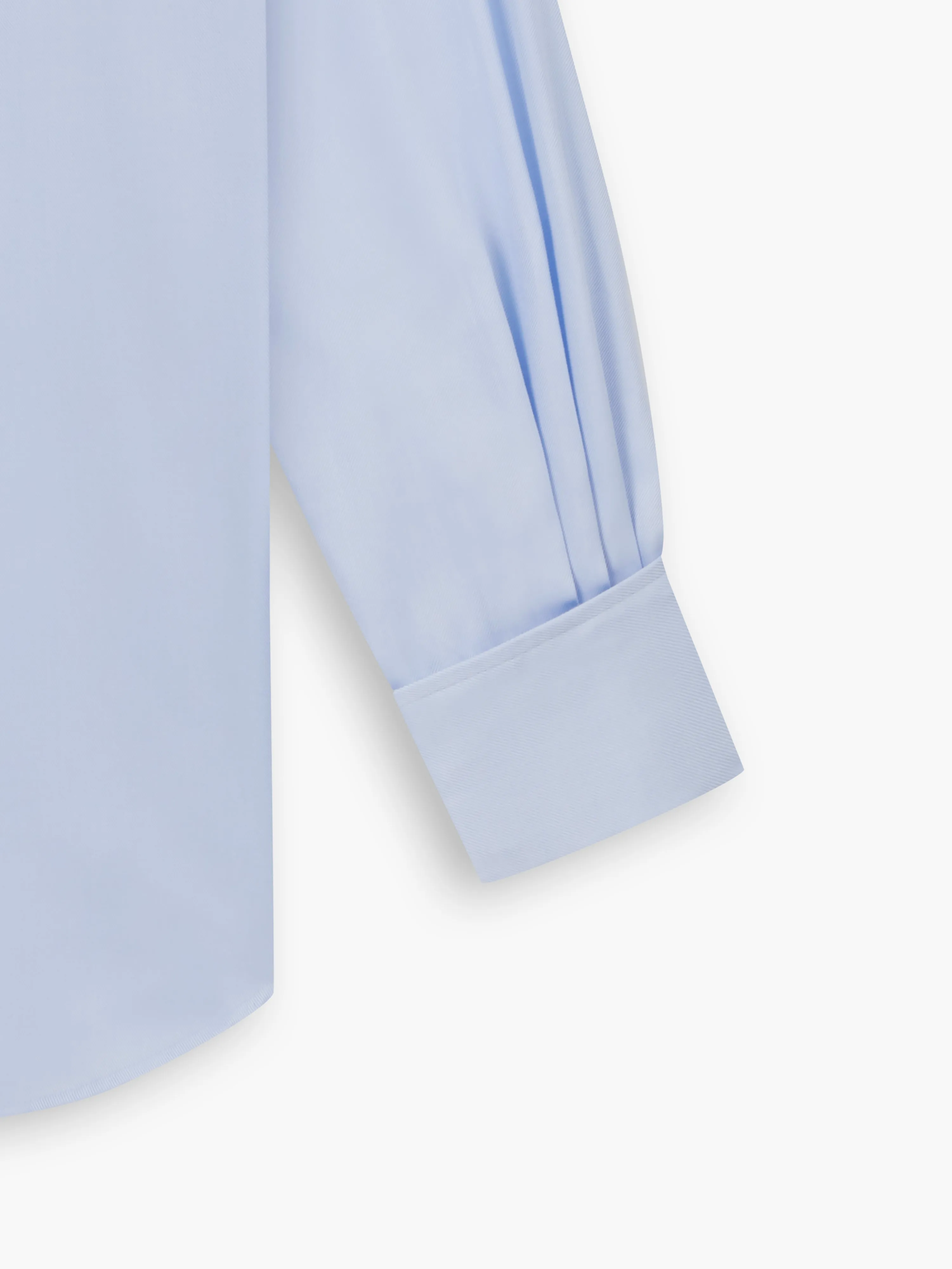 Light Blue Bold Twill Super Fitted Double Cuff Classic Collar Shirt sold by T.M.Lewin product image thumbnail 4