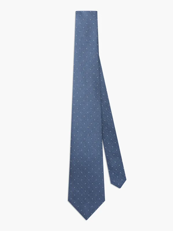 Textured Spot Silk Tie sold by T.M.Lewin
