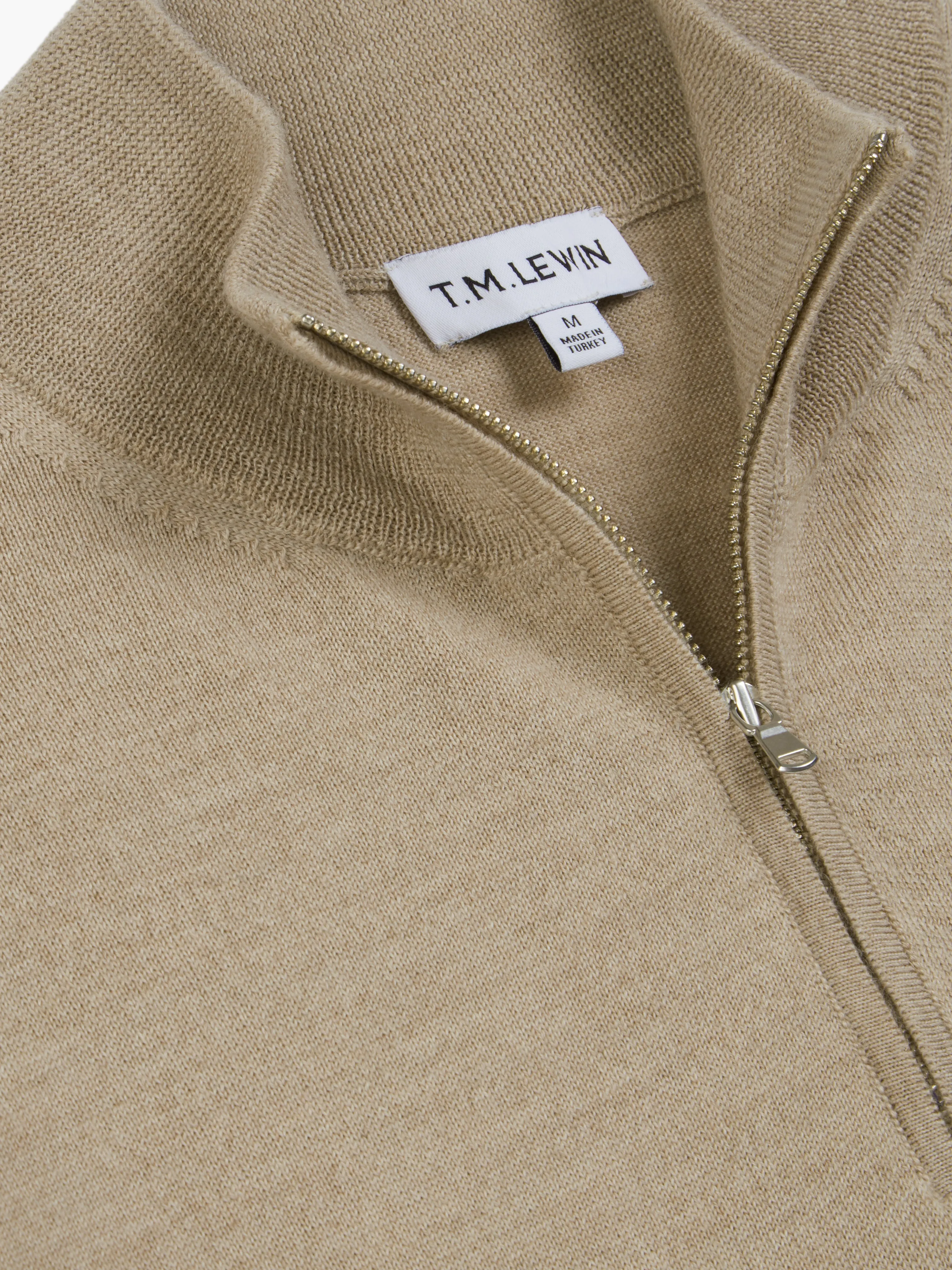 The Merino Wool Quarter-Zip sold by T.M.Lewin product image thumbnail 2