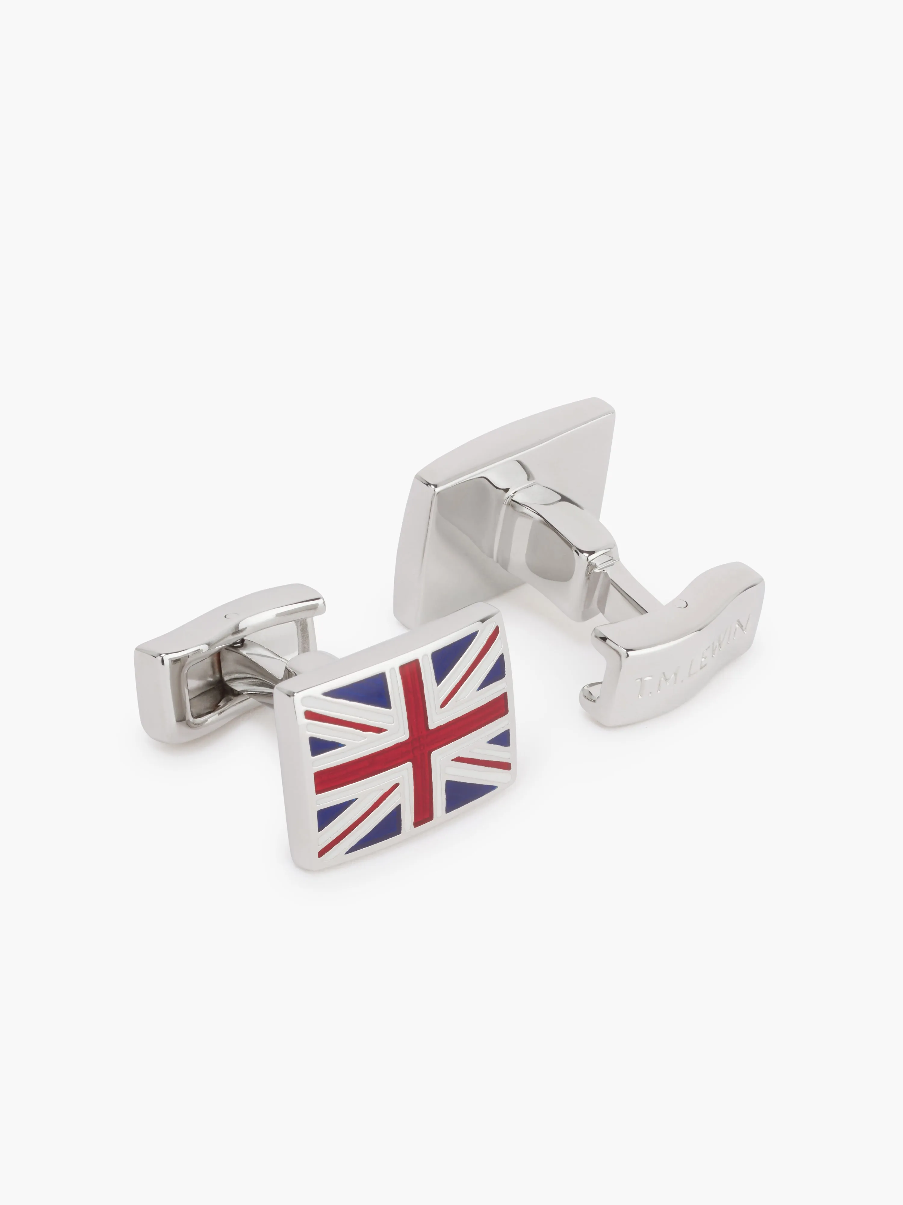 The Union Jack Rectangle Cufflinks sold by T.M.Lewin