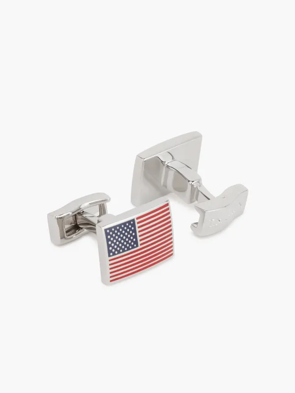 The USA Rectangle Cufflinks sold by T.M.Lewin