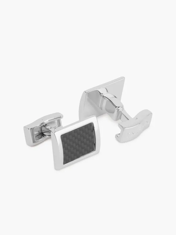 The Gunmetal Rectangle Cufflinks sold by T.M.Lewin