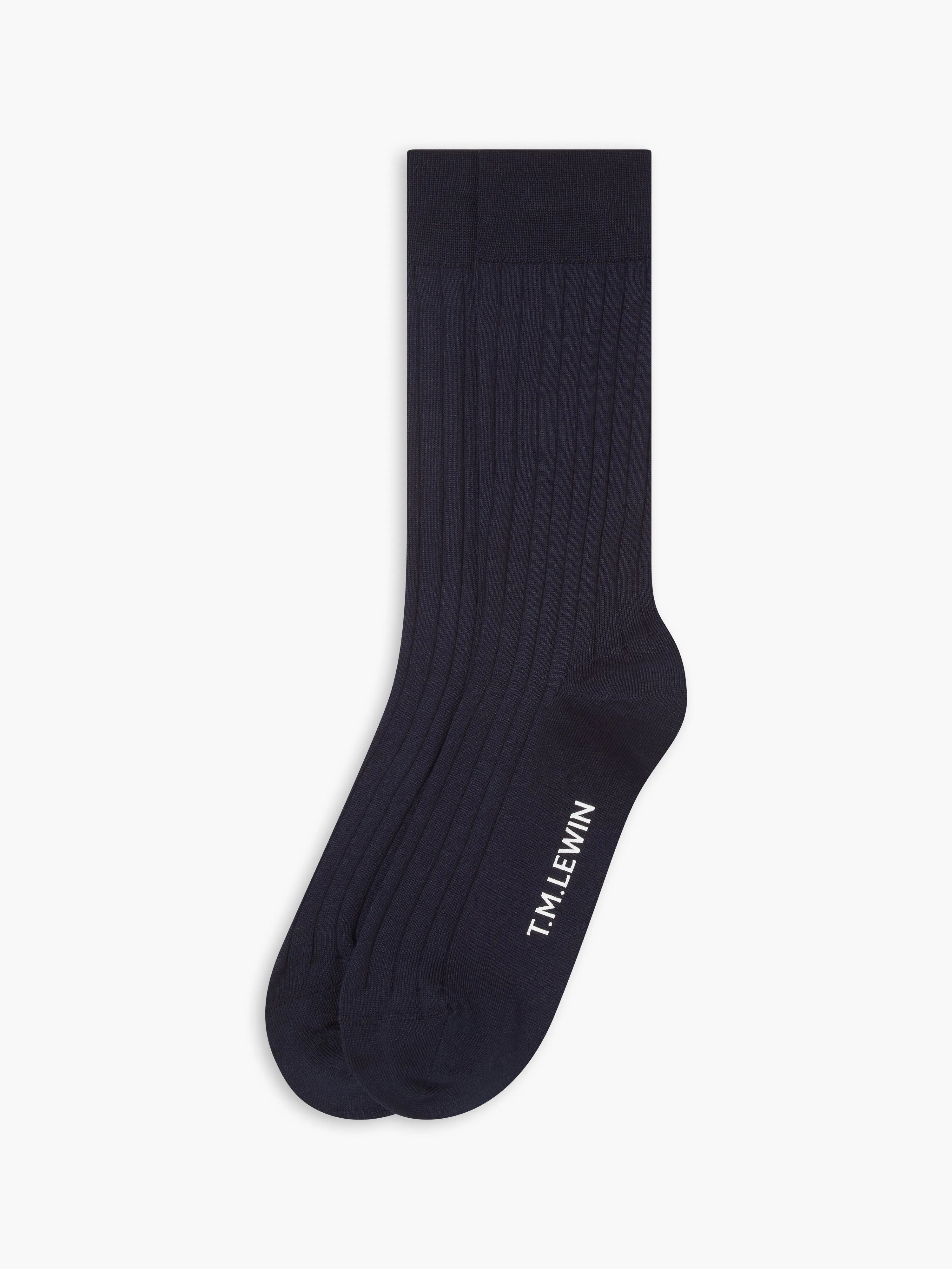 The Mercerised Ribbed Socks sold by T.M.Lewin