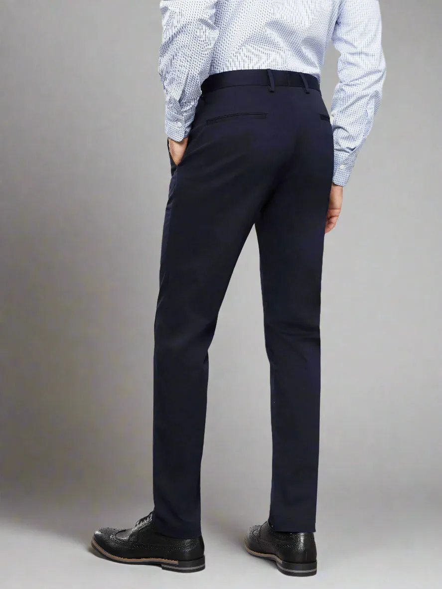Radcliffe Slim Fit Navy Cotton Stretch Chino sold by T.M.Lewin product image thumbnail 2