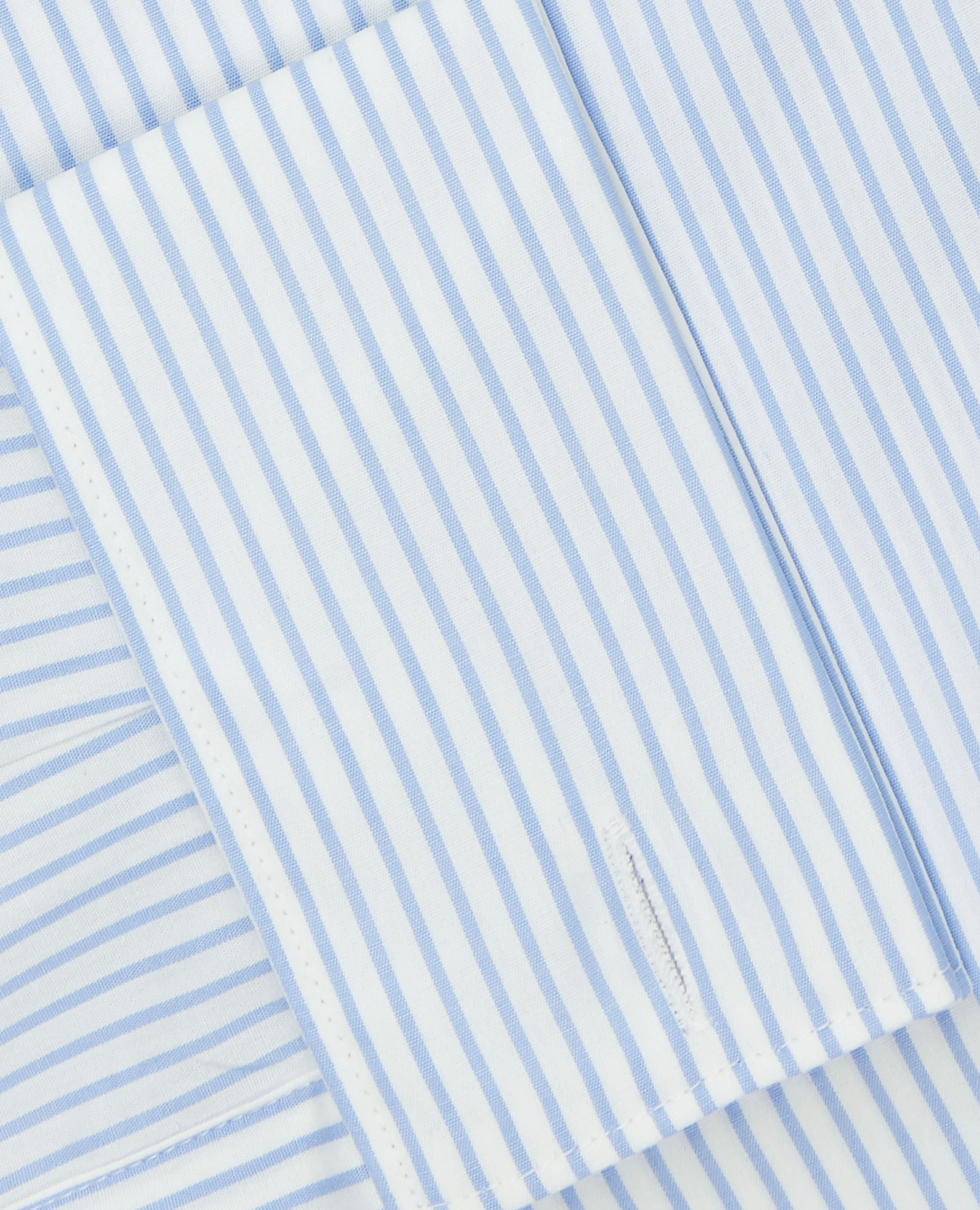 Super Fitted Light Blue Stripe Poplin Double Cuff Shirt sold by T.M.Lewin product image thumbnail 2