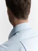 Non-Iron Light Blue Small Herringbone Fitted Single Cuff Classic Collar Shirt sold by T.M.Lewin