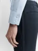 Non-Iron Light Blue Small Herringbone Fitted Single Cuff Classic Collar Shirt sold by T.M.Lewin