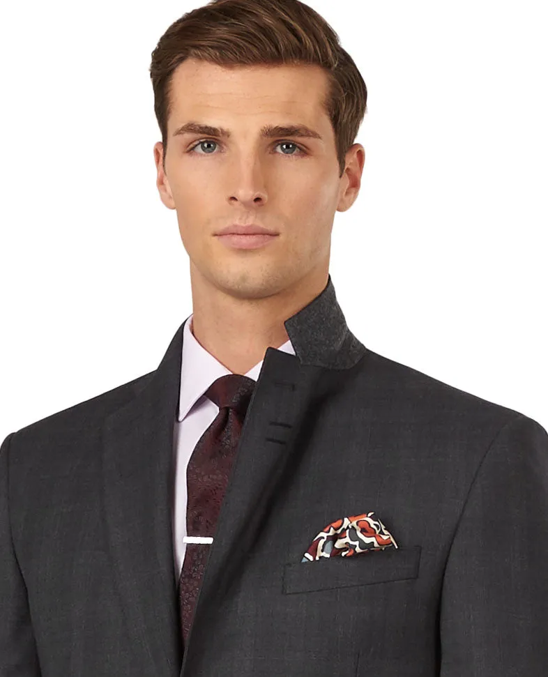 The Telegraph Regular Fit Grey Suit Jacket sold by T.M.Lewin product image thumbnail 3