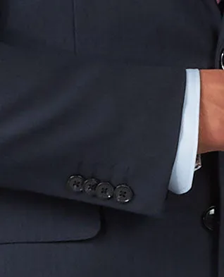 The Lancaster Regular Fit Navy Blue Sharkskin Jacket sold by T.M.Lewin product image thumbnail 4