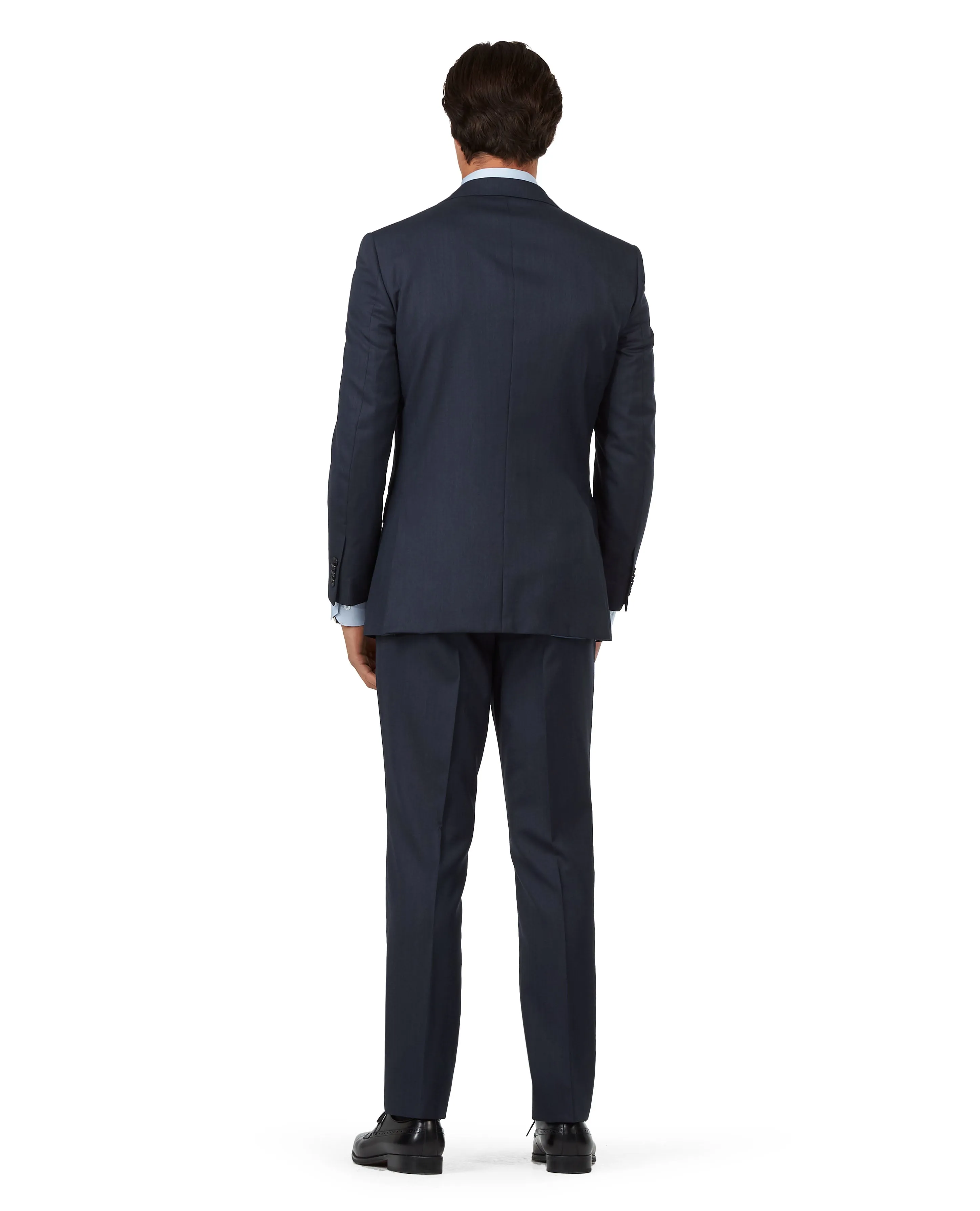 The Lancaster Regular Fit Navy Blue Sharkskin Jacket sold by T.M.Lewin product image thumbnail 2