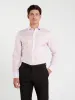 Non-Iron Plain Light Pink Twill Slim Fit Single Cuff Classic Collar sold by T.M.Lewin