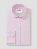Non-Iron Plain Light Pink Twill Slim Fit Single Cuff Classic Collar sold by T.M.Lewin