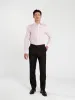 Non-Iron Plain Light Pink Twill Slim Fit Single Cuff Classic Collar sold by T.M.Lewin