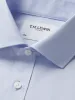 Non-Iron Plain Light Blue Twill Fitted Double Cuff Classic Collar sold by T.M.Lewin