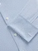Non-Iron Bengal Stripe Light Blue Poplin Fitted Double Cuff Classic Collar Shirt sold by T.M.Lewin